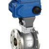 van bi mặt bích chữ V điện